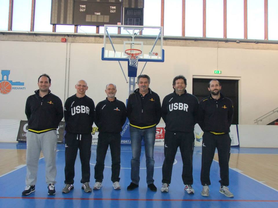 Lo staff tecnico del Basket Recanati 2014-2015