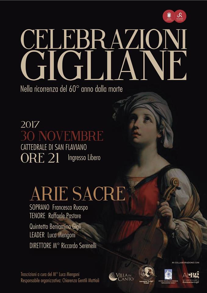 Concerto In Cattedrale Per L Anniversario Della Morte Di Gigli Francesca Ruospo E Raffaele Pastore In Arie Sacre