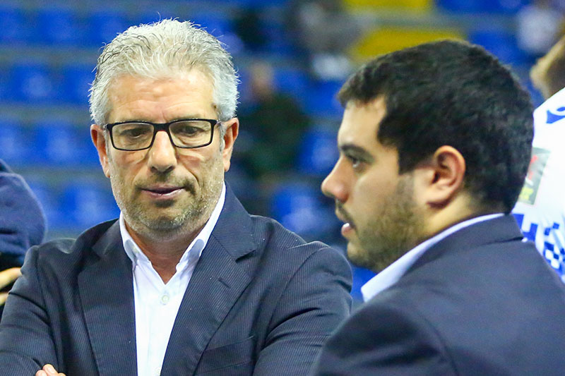 Il coach Gianni Rosichini e il secondo allenatore Michele Massera