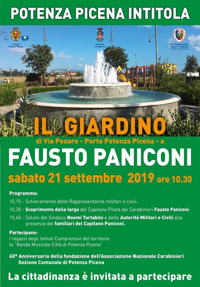inaugurazione piazza Capitano Fausto Paniconi