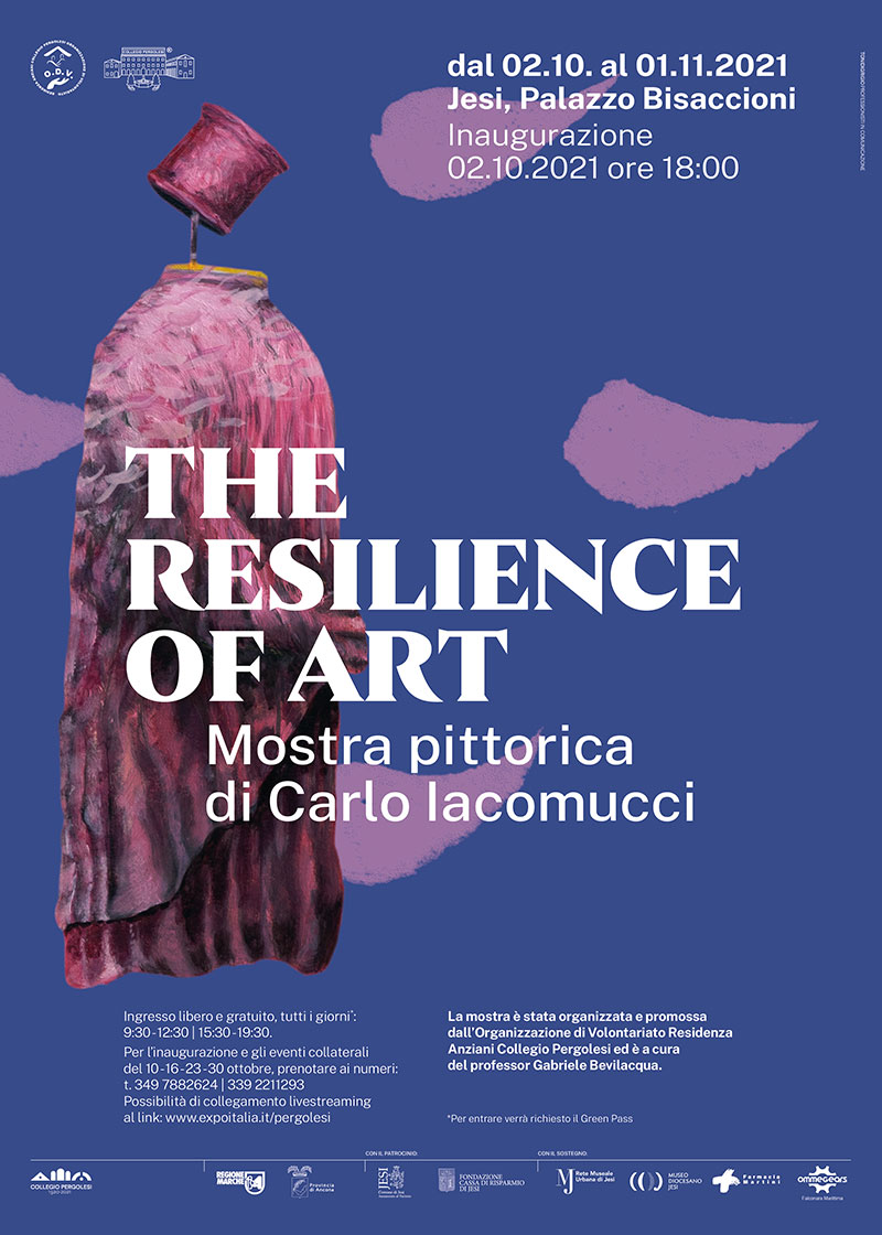 Manifesto per mostra a Jesi di Carlo Iacomucci cm.100x140 