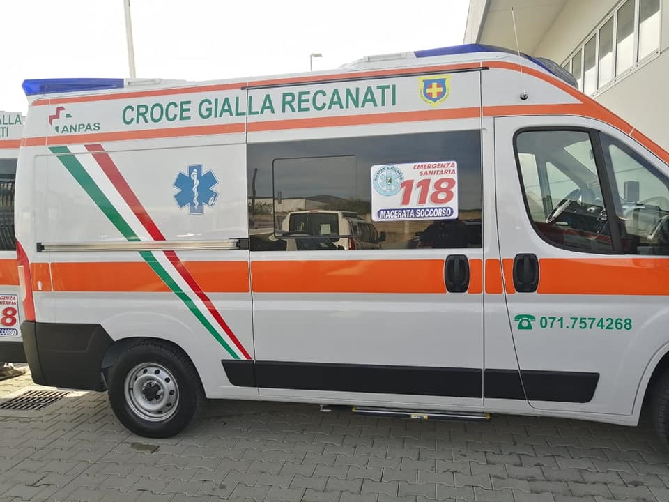 croce gialla ambulanza 118